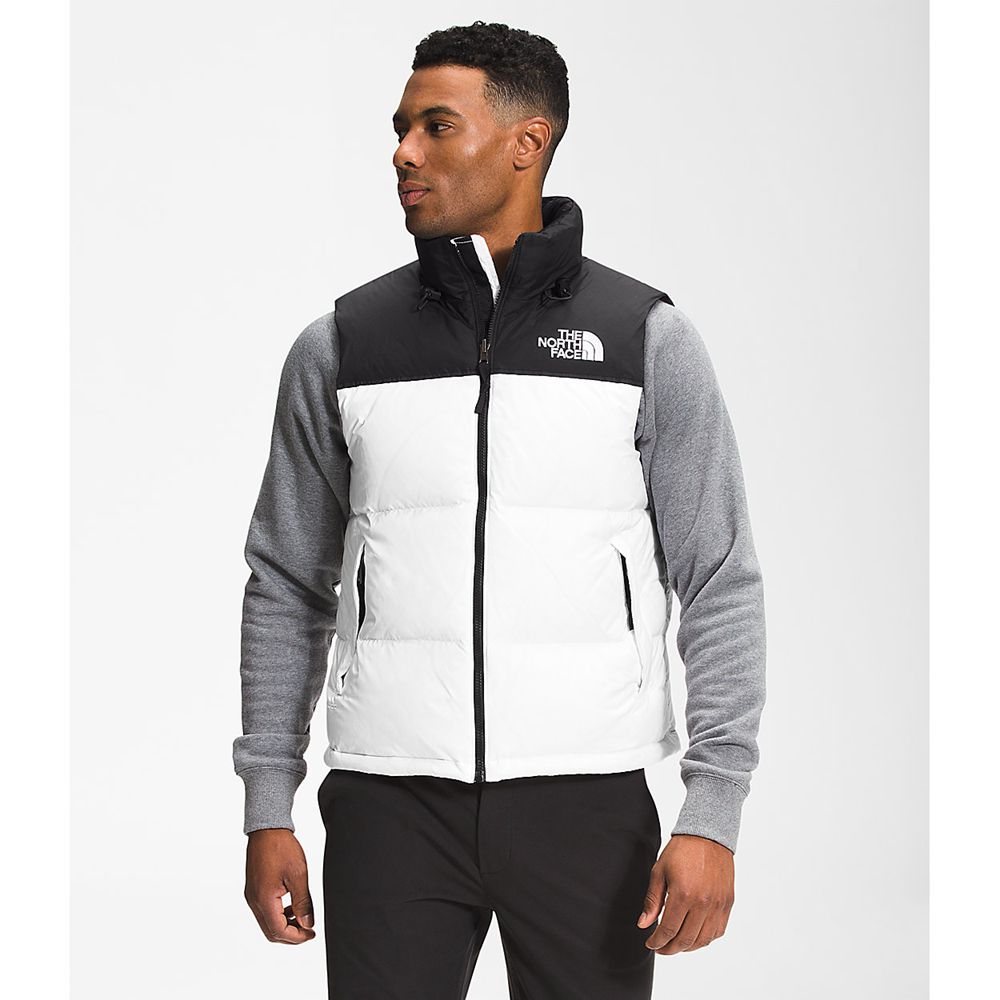 The North Face Nuptse Jacket Mens Australia - The North Face 1996 Retro White Mountain (NPO-146380)